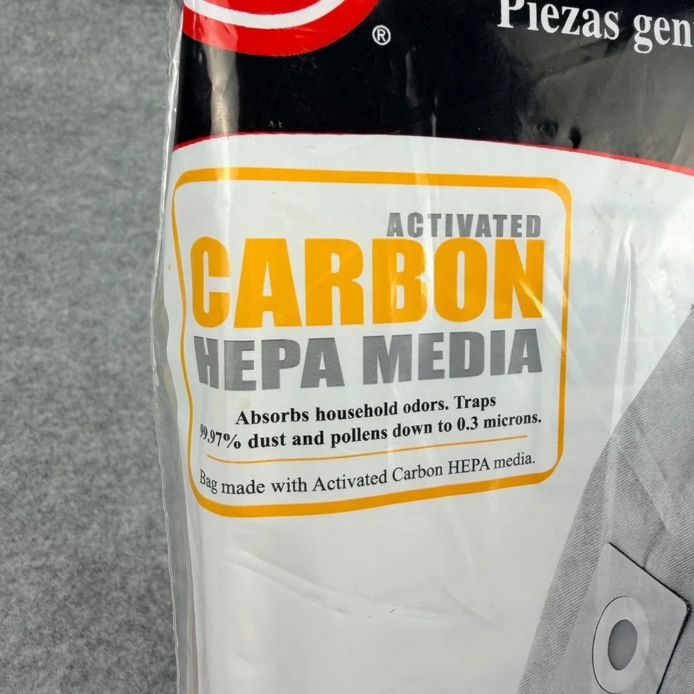 Hoover Type Y Vacuum Bags AH10165 Carbon HEPA Media 2 Pack Genuine Sealed OEM